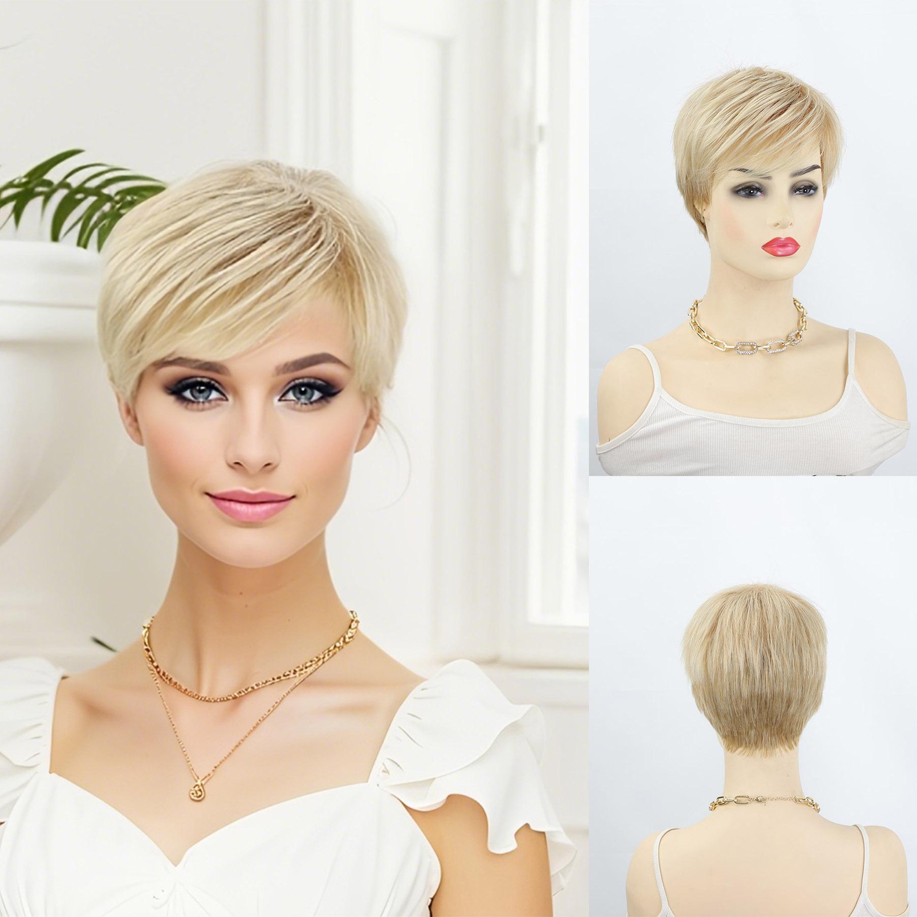 

Golden Textured Synthetic Wig Headband