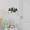 1 Pc Modern Black Metal Key Hook - Wall-Mounted Organizer For Entryway, Kitchen, Bathroom & Bedroom | Easy To Install