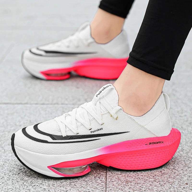 Silniční běžecké boty Karbonová deska Maratonské Letní sportovní boty pro chlapce Silná podrážka Vzduchový polštářek Originální běžecké boty