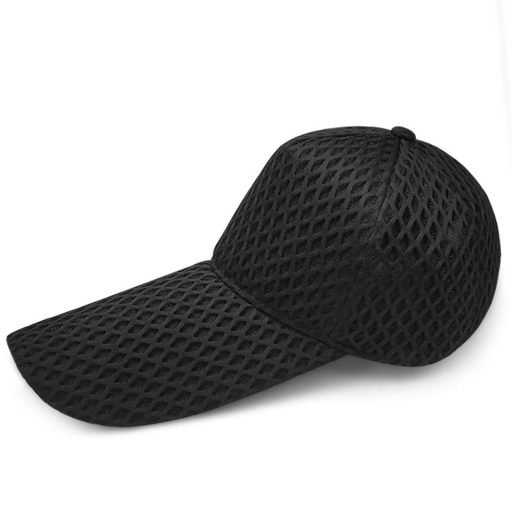 Breathable Wide Baseball Caps Mesh Cool Fishing Hat Portable Causal Sunshade  Large Head