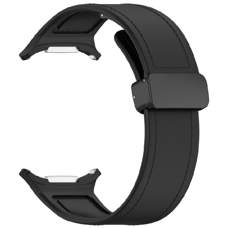 Elastic Silicone Leather Magnetic Band For 47mm Wearable Tech Quick Release Mechanism Weatherproof Daily Adventure Ready