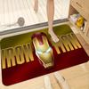 1pc Marvel Iron for Man Themed Printed Doormat, Flannel Machine-Washable Rectangular Rug, Decorative Door Mat, Kitchen Mat, Ou