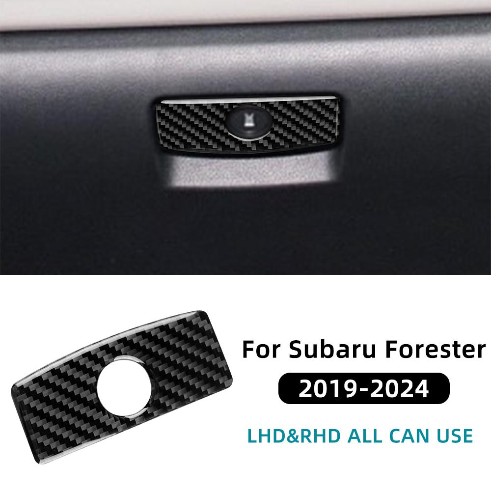 Real Soft Carbon Fiber Sticker For Subaru Forester 2019 2020 2025 2025 2025 2025 LHD RHD Car Passenger Co-Pilot Box Switch Trim