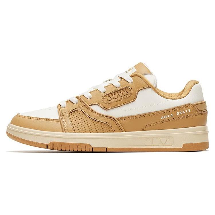 

Anta Jie Ao Slip Resistant Abrasion Resistant Low top Skateboard Shoes Women s White Brown 122248026-2 38
