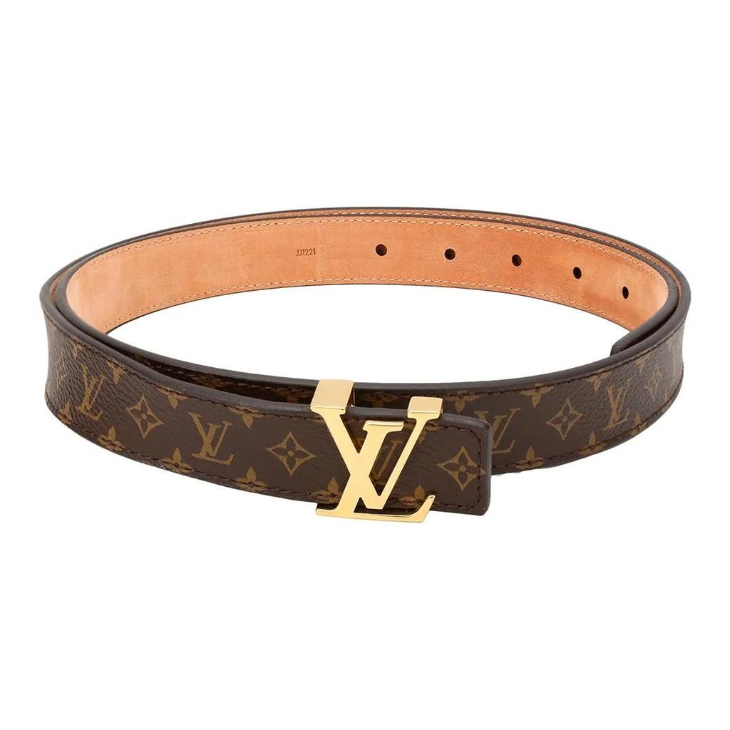 Louis Vuitton Mini Monogram Gürtel Canvas Damen Braun Breite 2,5cm #