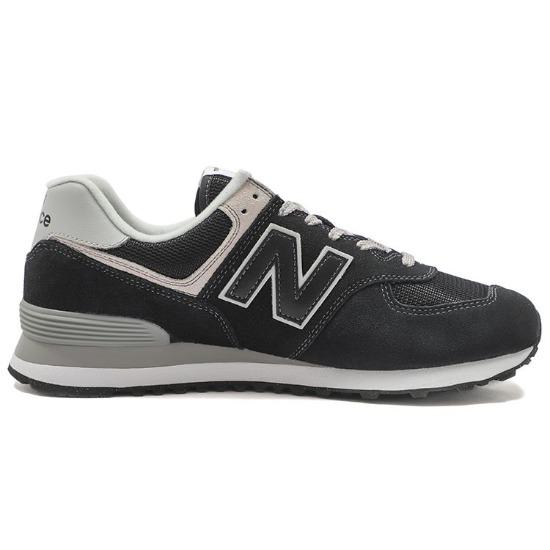 New Balance 574 Core Pack - Schwarz Grau Unisex Sneaker Weiß ML574EVB