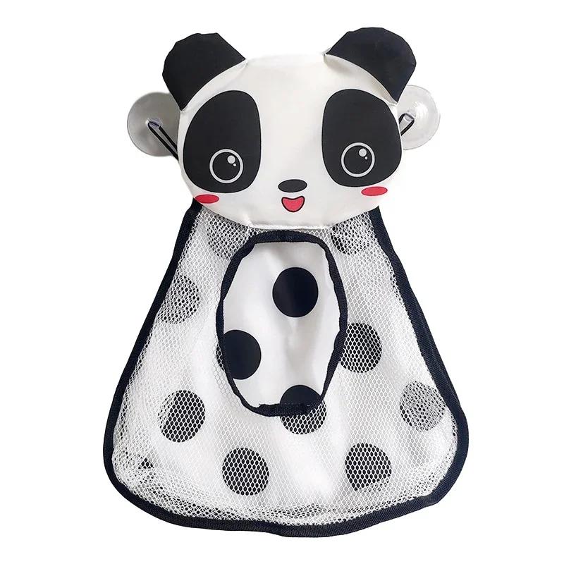 

1PC Cute Duck Frog Mesh Toy Storage Bag Bathroom Sundry Storage Hanging Bag Powerful Suction Cup Toy Storage Net