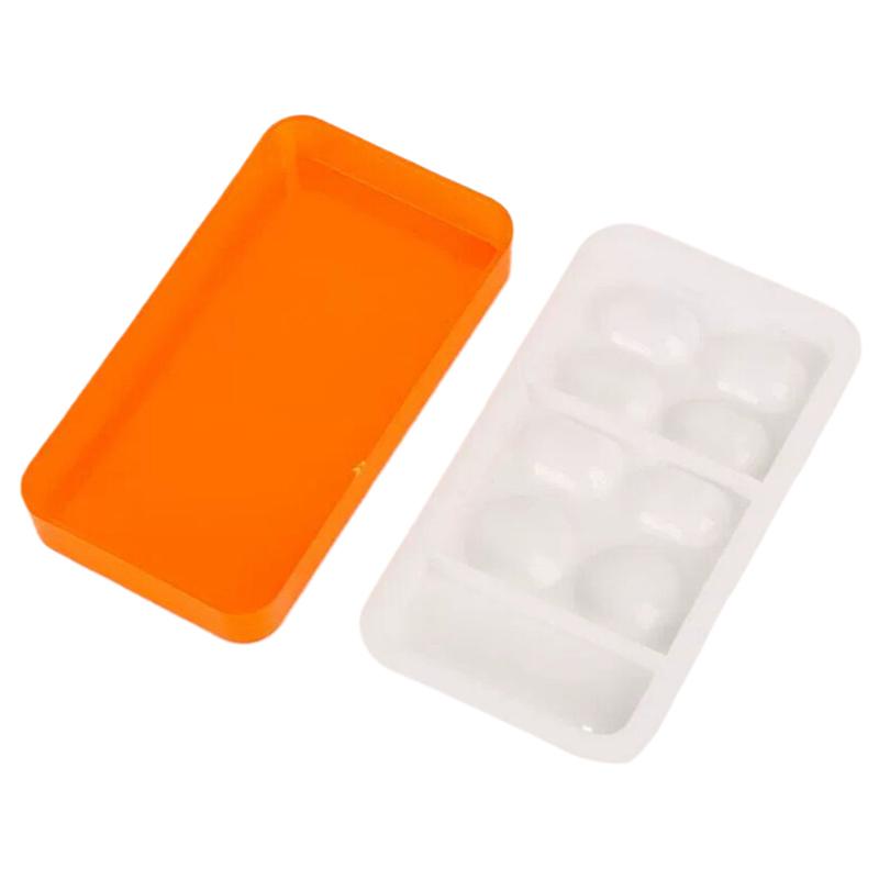 8 Slots Dental Shade Light Storage Mixing Box Dental Palette With Cover Dental Veneer Box Organizer Tool