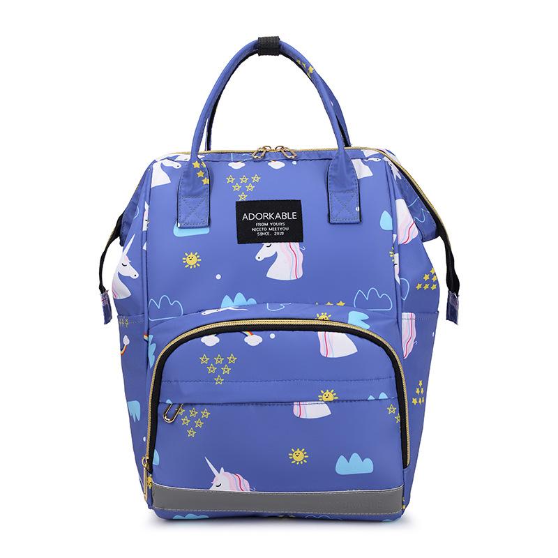 Mommy Bag, Double Shoulder Handbag, Large-capacity Multi-functional Mommy Bag, Printed Mother and Baby Bag, New Mother Bag.