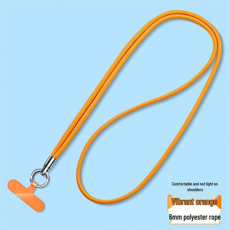 Wrist and Neck Mobile Phone Lanyard with Finger Ring and Anti-Drop Strap