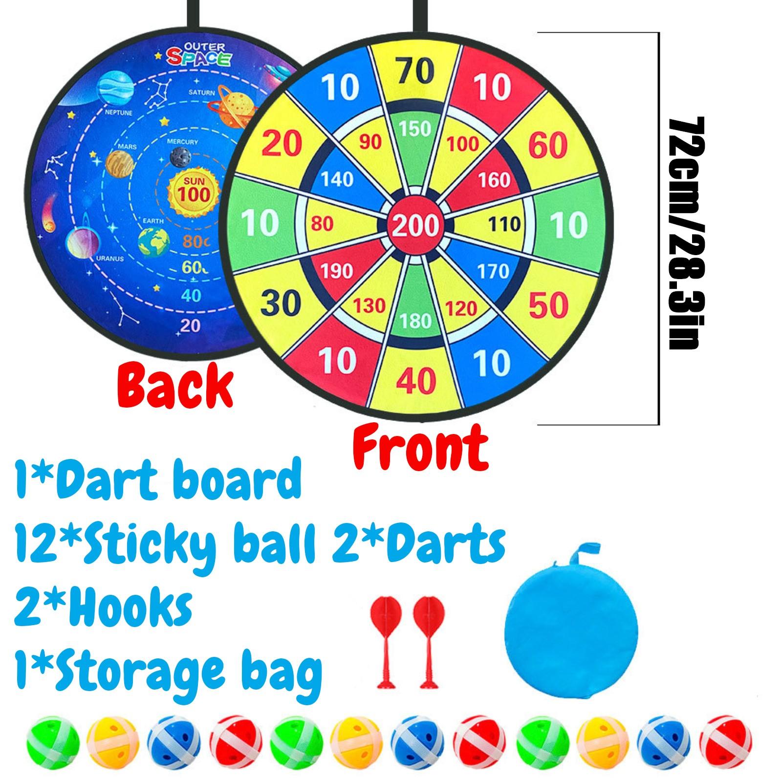 

12 мячей для детей, липкий мяч, доски для дротиков, мяч-мишень, детские игрушки, набор для спорта в помещении, игра в мяч-присоску, семейная спортивная вечеринка One Size жёлтый