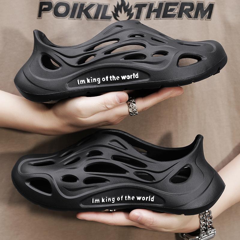 

Летние кокосовые сабо, сумка, сандалии, мужская пляжная обувь, повседневная обувь из ЭВА, садовая обувь, мужская обувь в тренде 40 чёрный