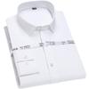 Golden Shield Men's Long Sleeve Non-Iron Bamboo Fiber White Shirt - Business Formal