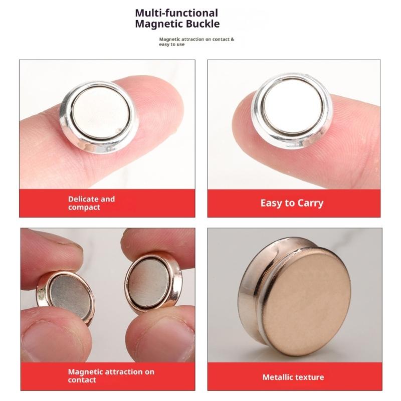 10 Pezzi Chiusura Magnetica per Tende Tieni la Tenda Chiusa Bagno Camera da Letto Magnetica Oscurante Chiusura Rapida Per Uso Domestico