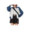 Li Ning Sports Lifestyle Serie Colorblock Buchstaben Stehkragen Reißverschluss Langarm Hoodie Damen Hoodies Off-White Tiefmarineblau AWDU838-2