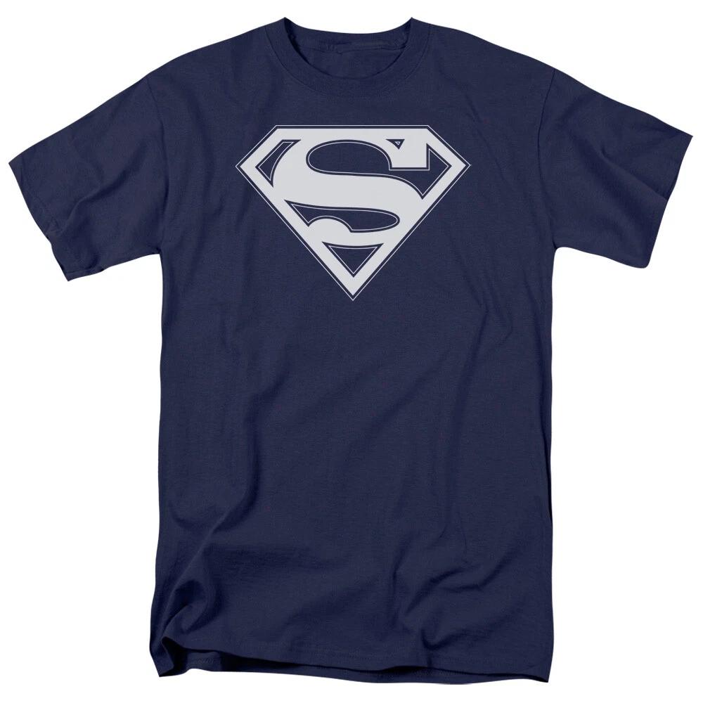Superman  Navy & White Shield  T-Shirt - Regular or Tank - to 5X 2XL