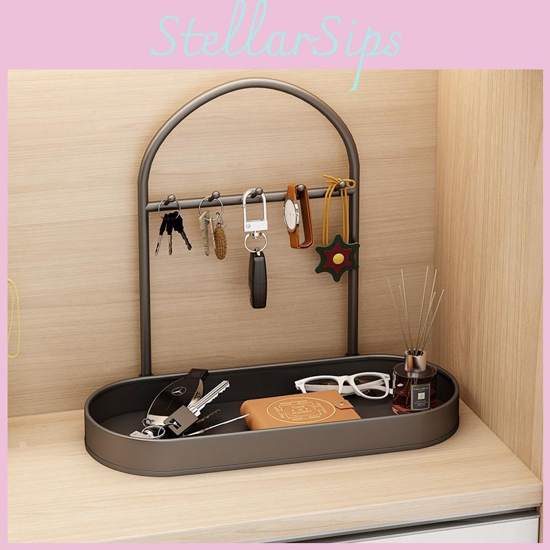 Contemporary Key Holder Stylish Entryway Shelf For Shoes Masks And Accessories