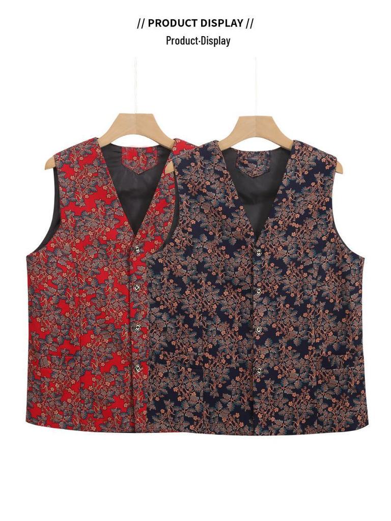 Women's Plus Size Lightweight Sleeveless Vest - Spring/Autumn Jacket for Middle-Aged and Elderly