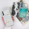 For Samsung S21 FE Plus Ultra Phone Case Ink Painting Soft TPU Clear Silicone Anti Drop Back Cover For Galaxy S 21 Funda Bumper