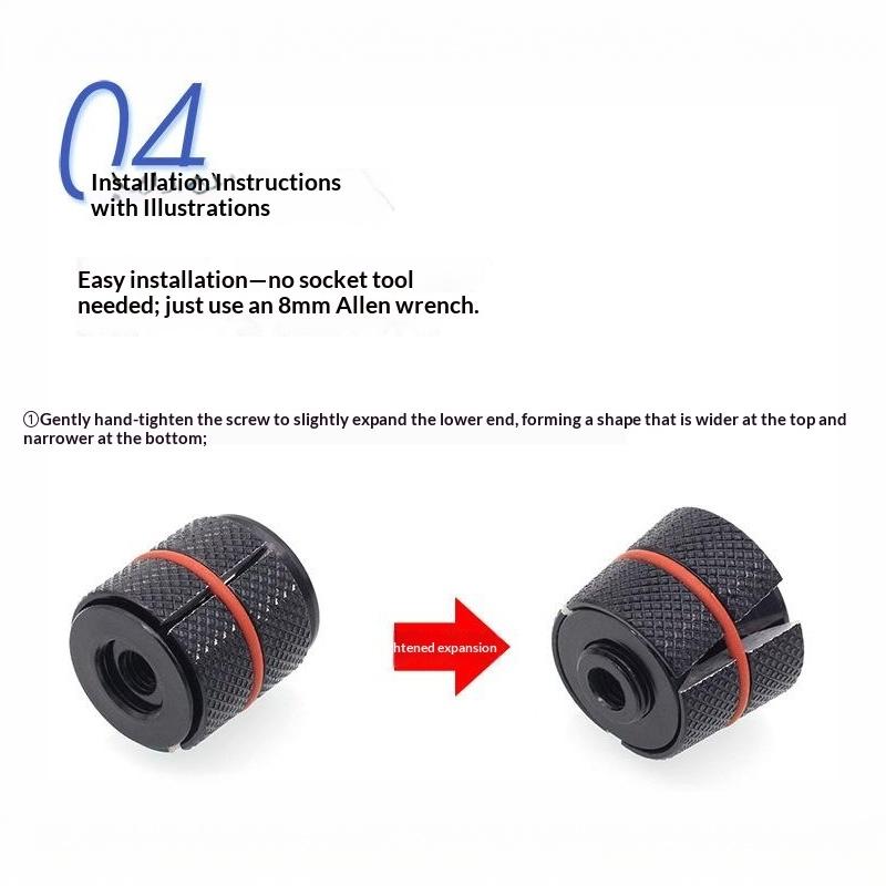 Bike Headset Fork Plug Light Head Bowl Nut For Bicycle Carbon Fiber Forks Expansion Core Hanging Core Sunflower