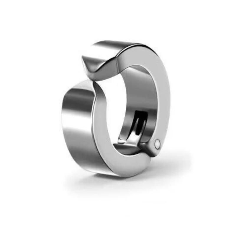 Titanium Steel Ear Bar with No Ear Hole for Men, Painless and No Piercing Required, Titanium Steel Ear Bone Clip Earrings