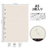 LEOBRO System Planner System Planner A5 Set of Refill PP Color Clear Sticky Note Horizontal 6 Transparent Business For Memo PP Set, Refill, Size, 2,