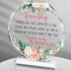Spiareal Gift for Friend Friendship Women Friend Friendship Birthday Cheer Up Gift Acrylic Heart Butterfly Keepsake Paperweight for Home Office Table