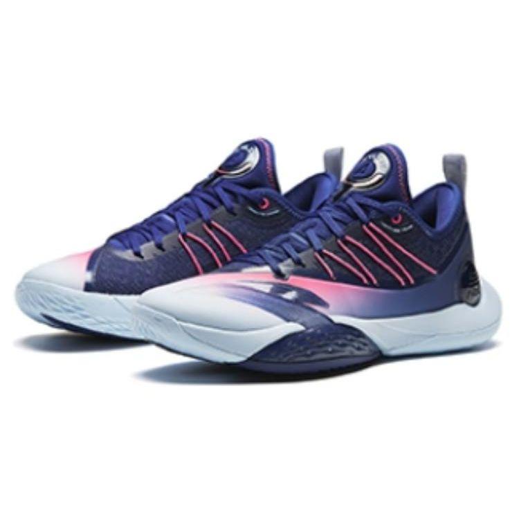 Anta Sky 2 Non-Slip Wear-Resistant Low-Top Basketball Shoes Men Sneakers Blue 112411107-2