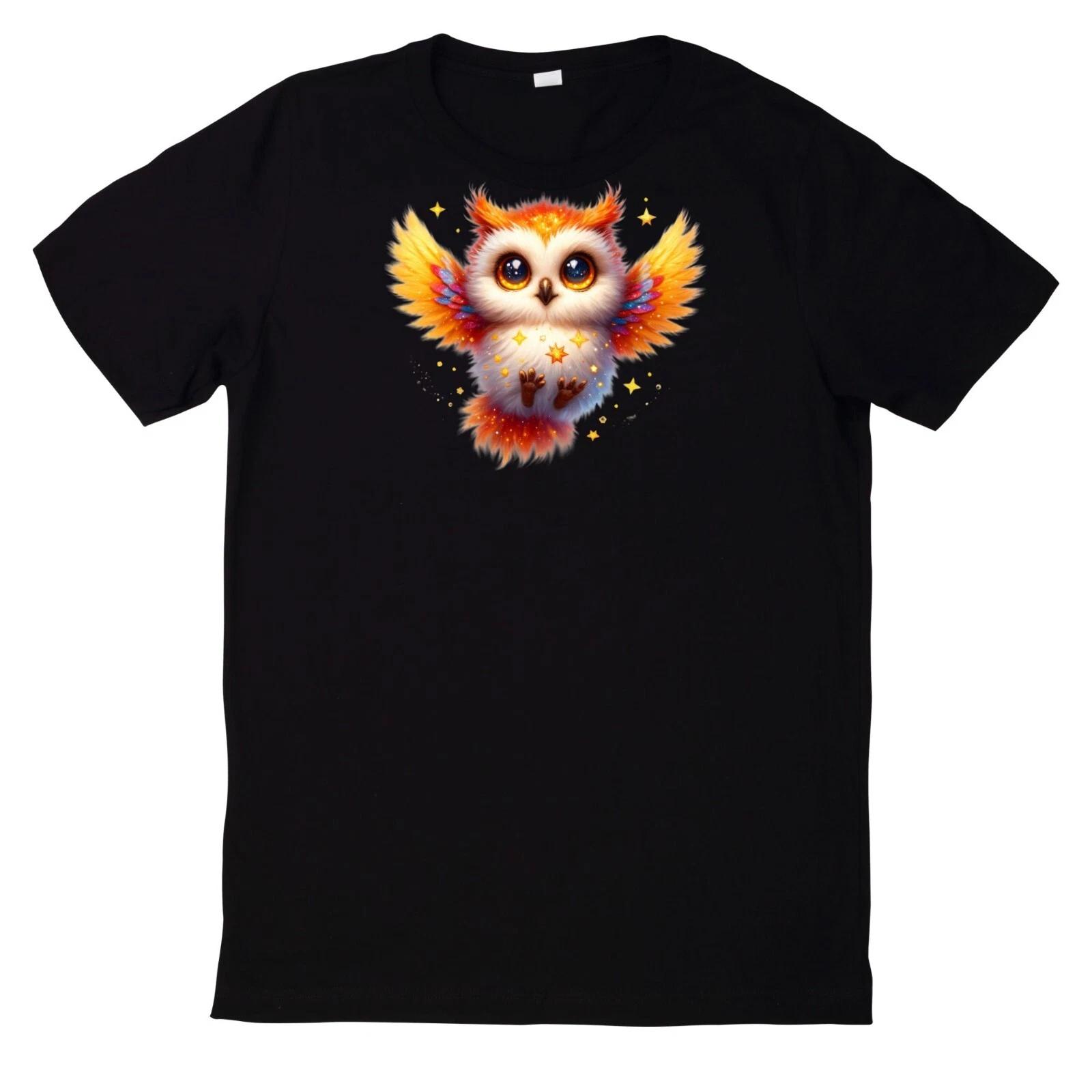 T-Shirt Niedliche Glitzernde süße Eule XXXL