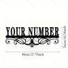 Metal Address Sign House Number Plaque Wall Mount Hot Sale Durable Drilled