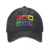 Klassische Lustige Katzen Stolz Katzenliebhaber Lgbt Katzenliebhaber Baseballkappen Unisex Stil Used Denim Kopfbedeckung Outdoor Golfmützen Kappe