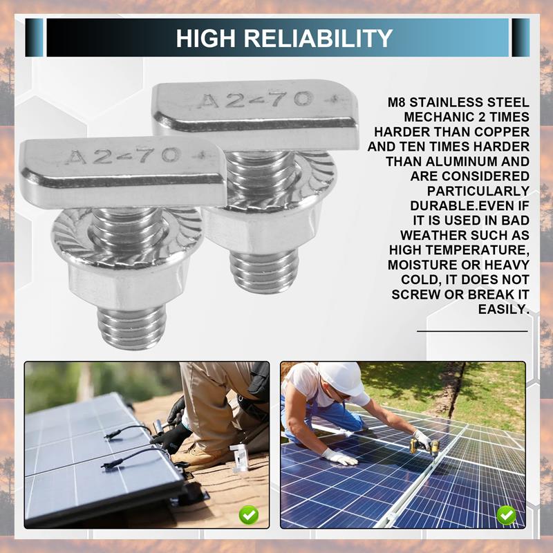 2025 Trend 15Pcs T Slot Bolt Replacement Parts Accessories M8 X 20 Screws, A2-70 Rail Track Screws Track Nuts With 15 Flange Nut