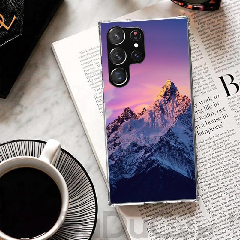 

Mountain Peak Forest Cover For Samsung Galaxy S23 S22 S24 S25 Ultra Phone Case S21 Plus S20 FE S10 + S25Ultra Print Fundas S23 S Samsung S24