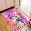Custom Name Purple Unicorn Friendship Rug for Living Room, Game Rooms, Office, Bedroom, Floor Mat Playful Design, fan gifts Christmas decor
