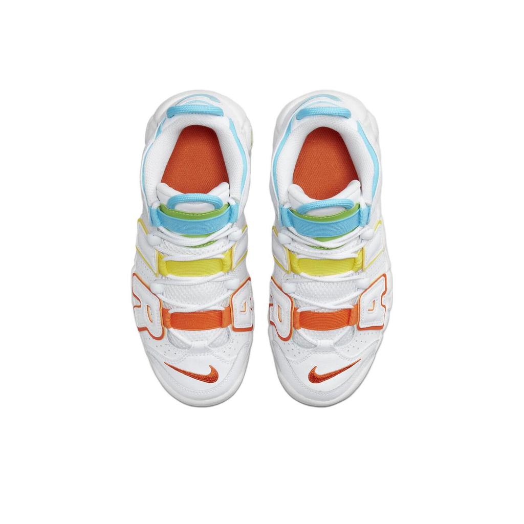 New Nike Air More Uptempo White Multi Color GS FJ4624-100