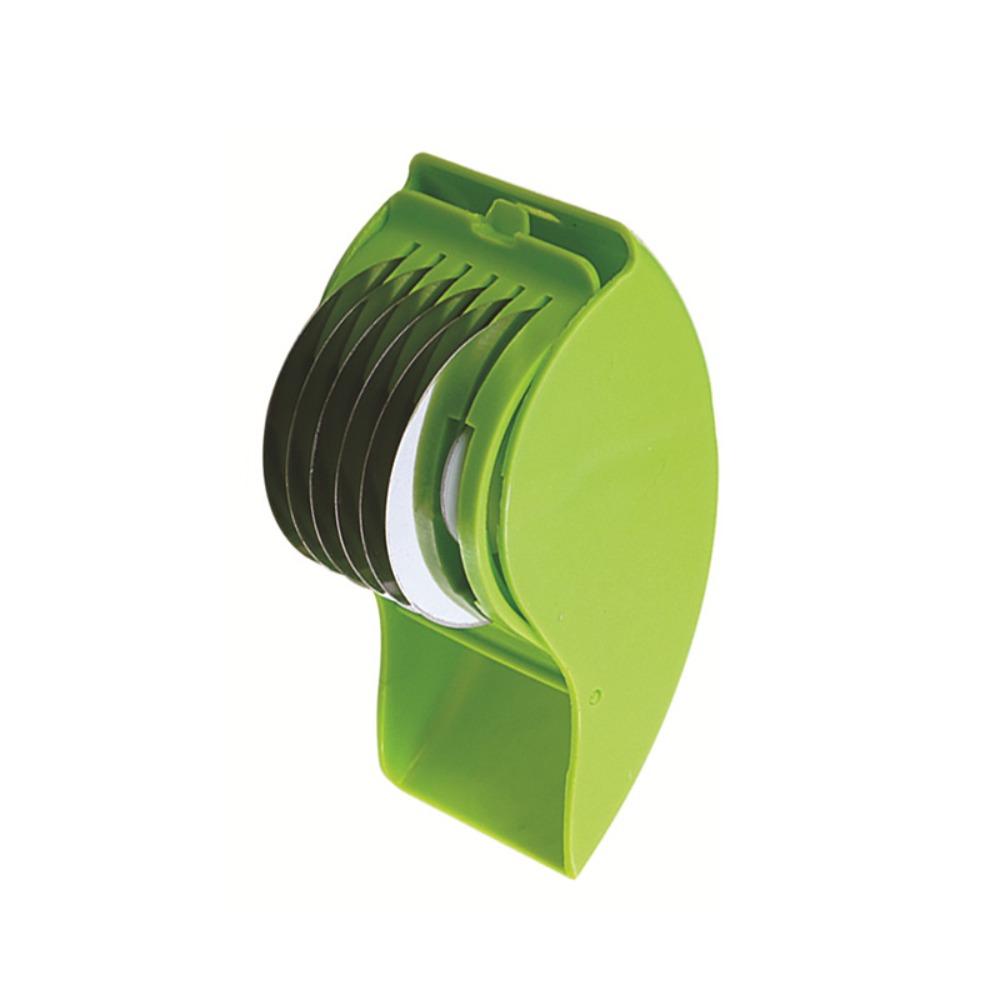 Stainless Steel Scallion Cutter Manual Scallion Roller Household Scallion Mincer Cooking зелёный