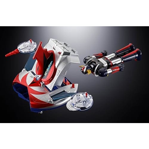 TAMASHII NATIONS Chogokin UFO Robot Grendizer Deluxe Grendizer & UFO Spazer, approximately 135mm & 120mm, die-cast, ABS & PE pre-painted action figure