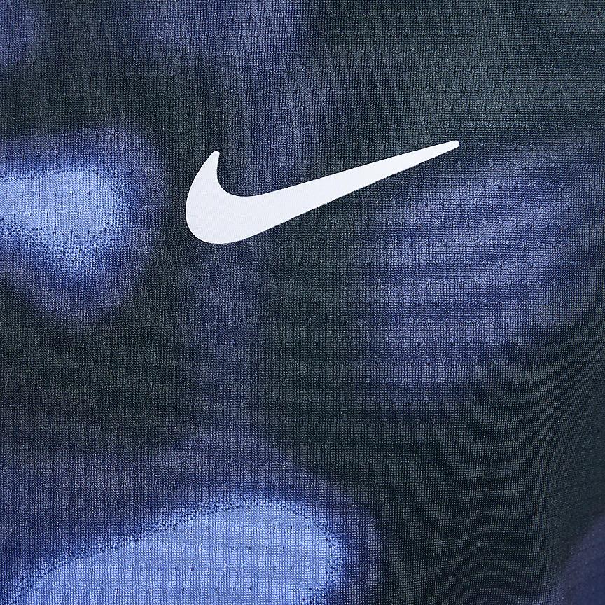 Nike Dri-Fit Casual Round Neck Quick-Dry Short Sleeve T-Shirt Men Tops Blue Black FQ2109-494