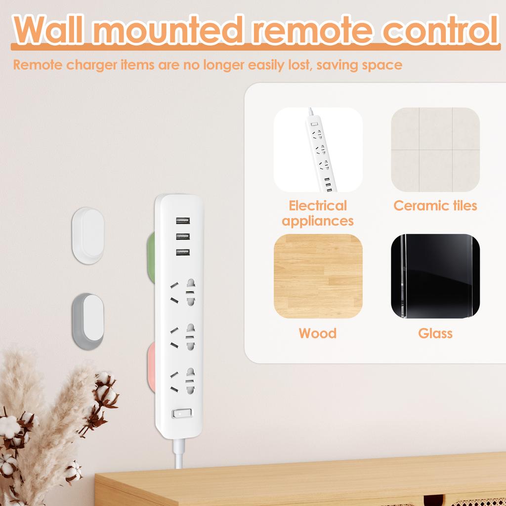 4/8 Pcs Magnetic Remote Control Holder Refrigerator Storage Rack Wall-mounted Anti-lost Magnet Strong Magnetic Hook for Home