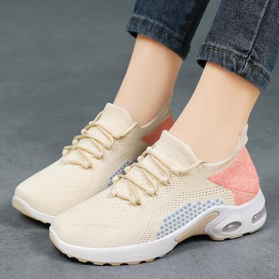 Zapatos de Mujer Zapatos de Verano Zapatos de Mujer Tejido Volador Transpirables Zapatos Casuales Zapatilla con Amortiguación de Aire