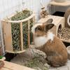 Built-in Hay Feeder Rack Wooden Ferret Hay Manger Practical Bunny Hay Feeder  Guinea Pig