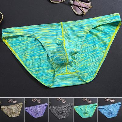 Herren Slips mit schmaler Passform, niedrige Taille, hohe Elastizität, U-konvexer Druck, atmungsaktive Unterwäsche mit glatten Linien