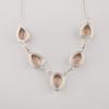 Peach Tourmaline Gemstone 925 Sterling Silver Homemade Women Necklace For Anniversary RN-1-15
