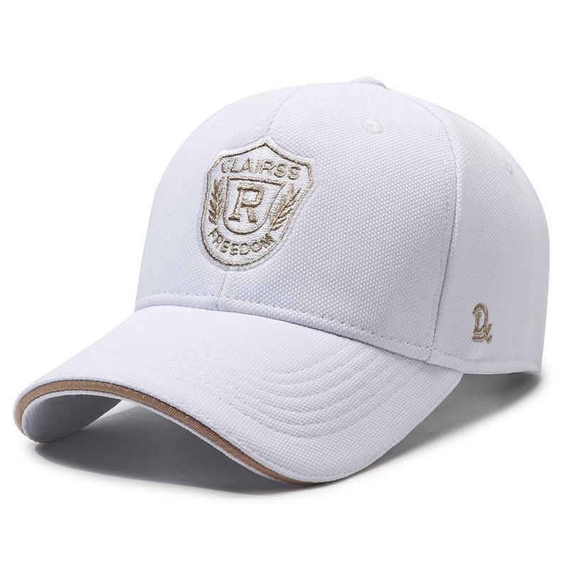 

Classic Baseball Cap for Men Women Embroidered Shield Logo Adjustable Trucker Hat for Outdoor Sports Travel Casual Daily Wear белый