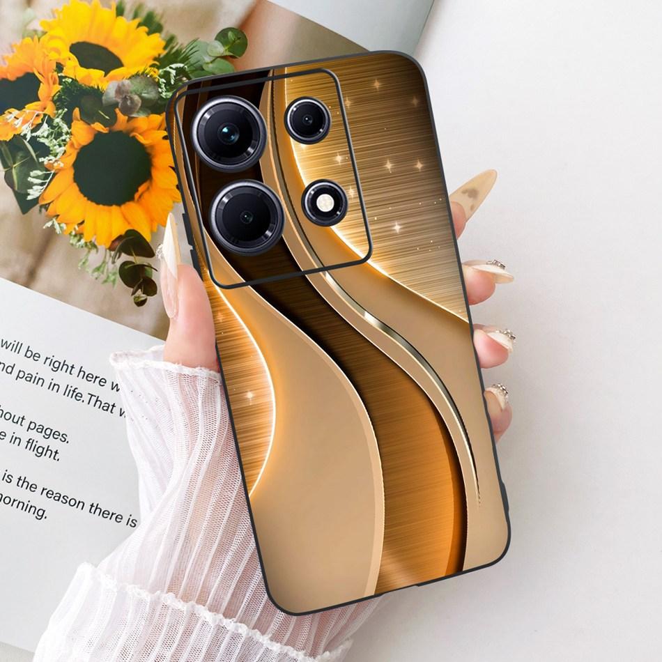 For Infinix Note 30 30Pro X678B X6716B X6711 Cool Dragon Tiger Phone Case Note 30 Pro Note30 4G 5G Black Silicone Soft Cases