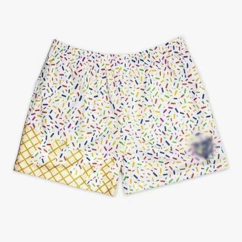 

Printed Men s Shorts Hawaiian Casual Summer Candy Color Quick-drying Beach Shorts S
