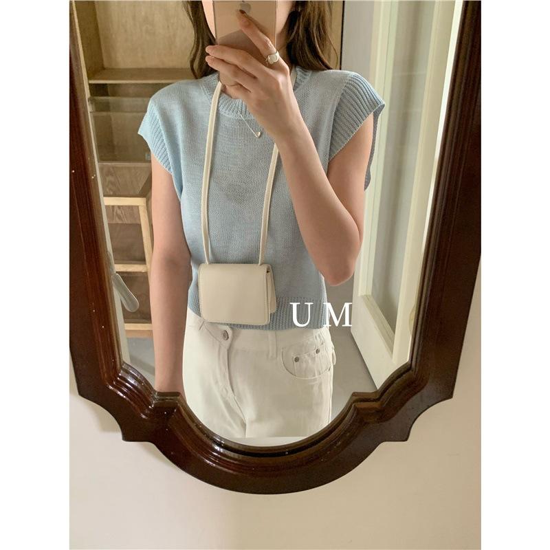 2 new women s bags summer small square bag shoulder messenger bag mini niche daily versatile leisure Standard белый
