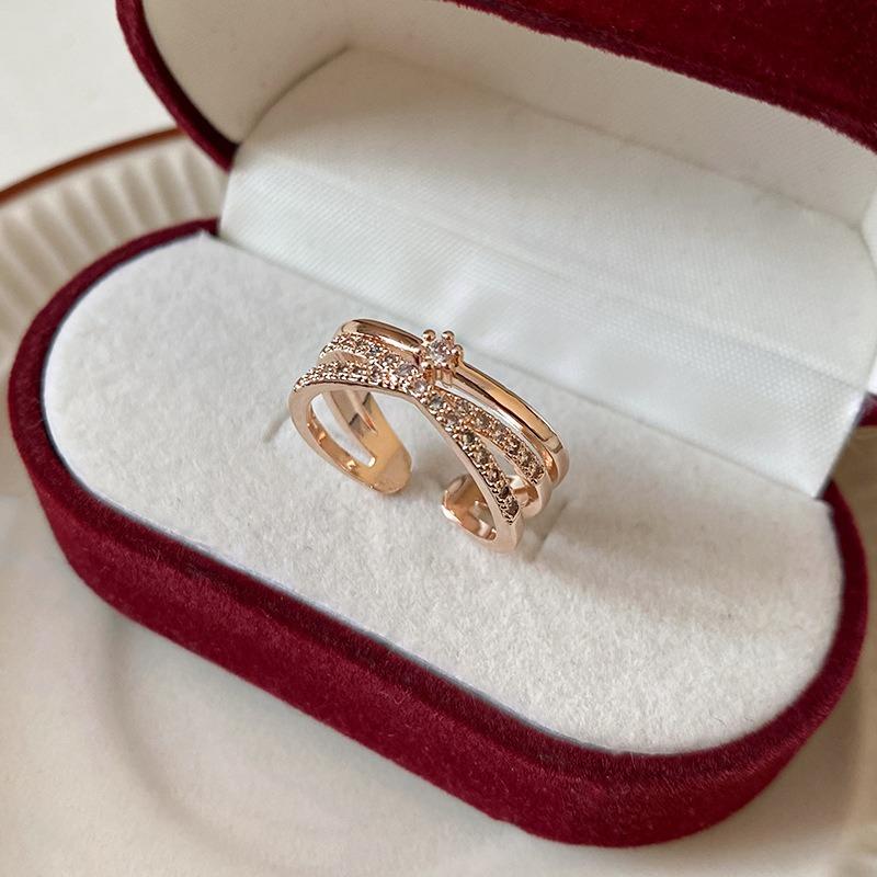 Inel Geometric Xiaohongshu Inel de Deget Arătător Identic Bijuterii de Bun Gust Femei