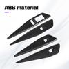 For Volkswagen VW ID3 id.3 ID.4X/CROZZ Car Door Handle Armrest Window Lift Panel Cover ABS Silver Carbon Sticker Car Accessories