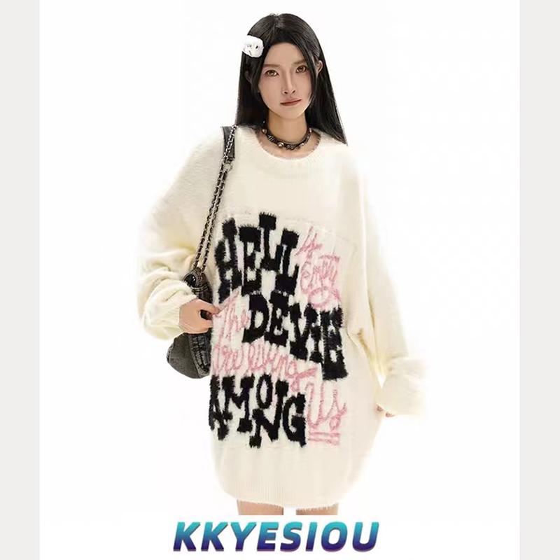 

Круглый ворот свитера, вязаный свитер, мужская повседневная и красивая осенне-зимняя базовая рубашка, мужской приталенный топ Temperament 3XL белый